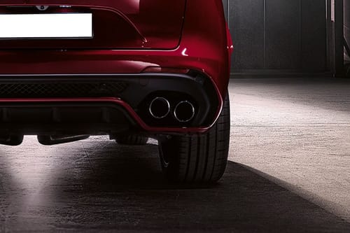 Exhaust Pipe of Alfa Romeo Stelvio Quadrifoglio