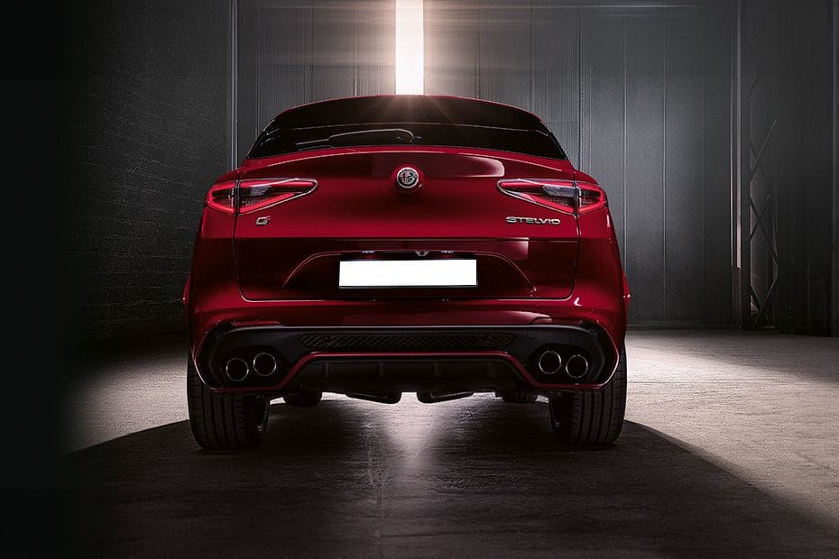 Full Rear View of Alfa Romeo Stelvio Quadrifoglio
