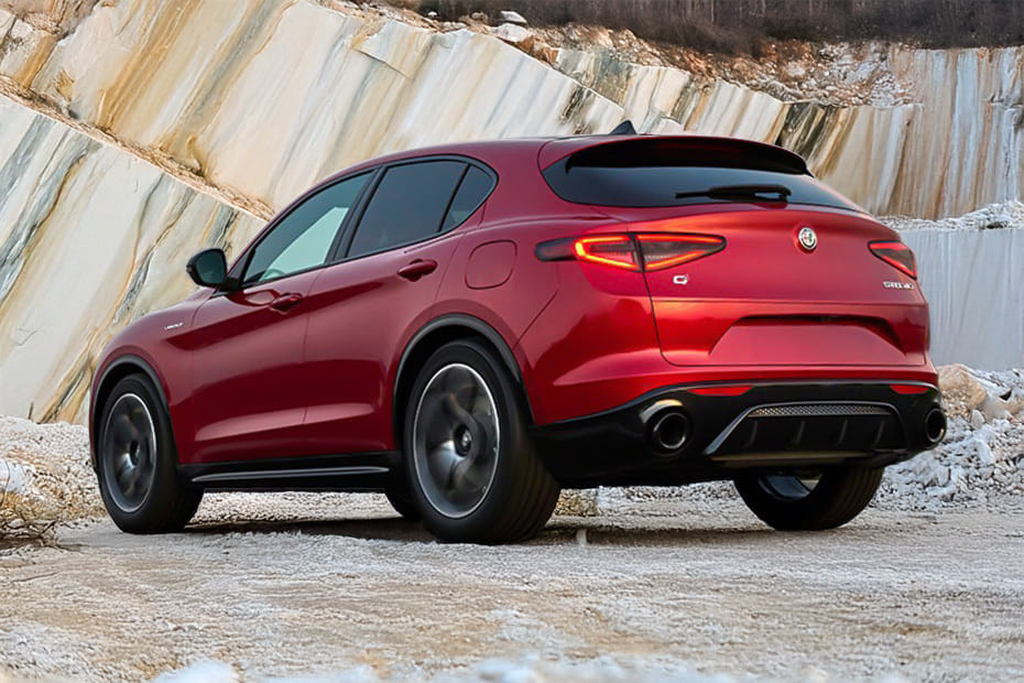 Rear Cross Side View of Alfa Romeo Stelvio