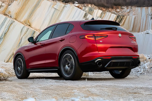 Rear Cross Side View of Alfa Romeo Stelvio
