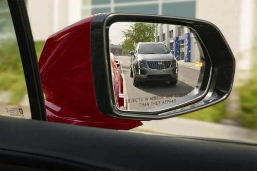 كاديلاك XT6 Drivers Side Mirror Rear Angle