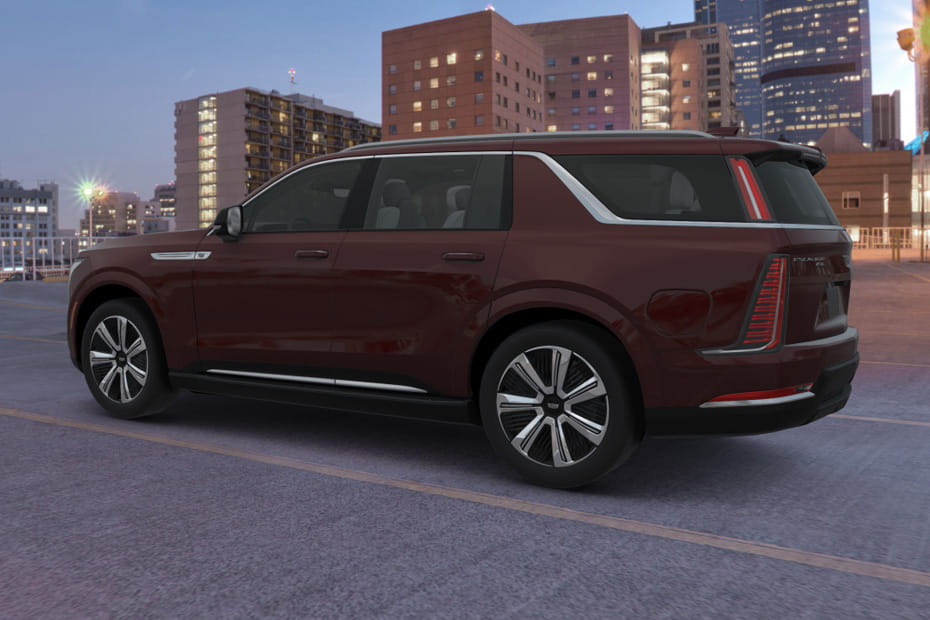Rear Cross View of Cadillac Escalade IQL