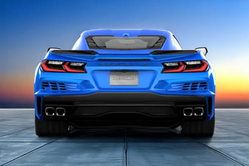 Full Rear View of شفروليه كورفيت إي-راي