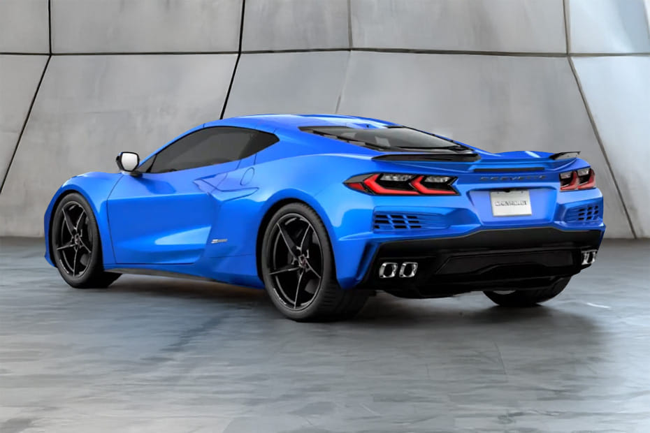 Rear Cross Side View of شفروليه كورفيت إي-راي