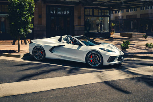 Chevrolet Corvette Stingray Front Cross Side View