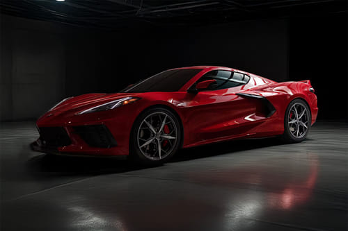 شفروليه  كورفيت Front angle low view