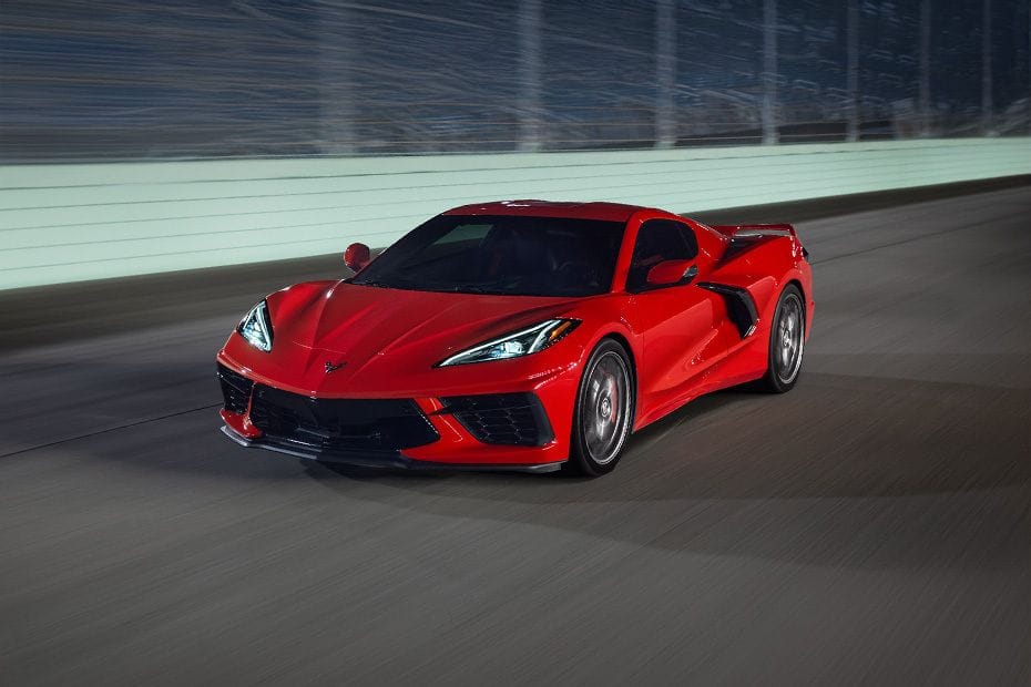 شفروليه كورفيت Front Cross Side View