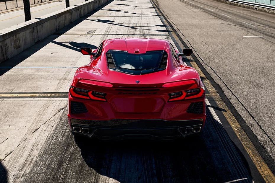 Full Rear View of شفروليه كورفيت