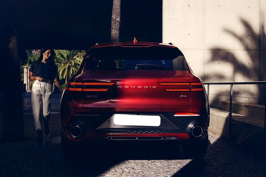 Full Rear View of Genesis GV70