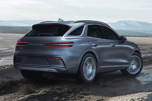 EV GV 70 Rear angle view