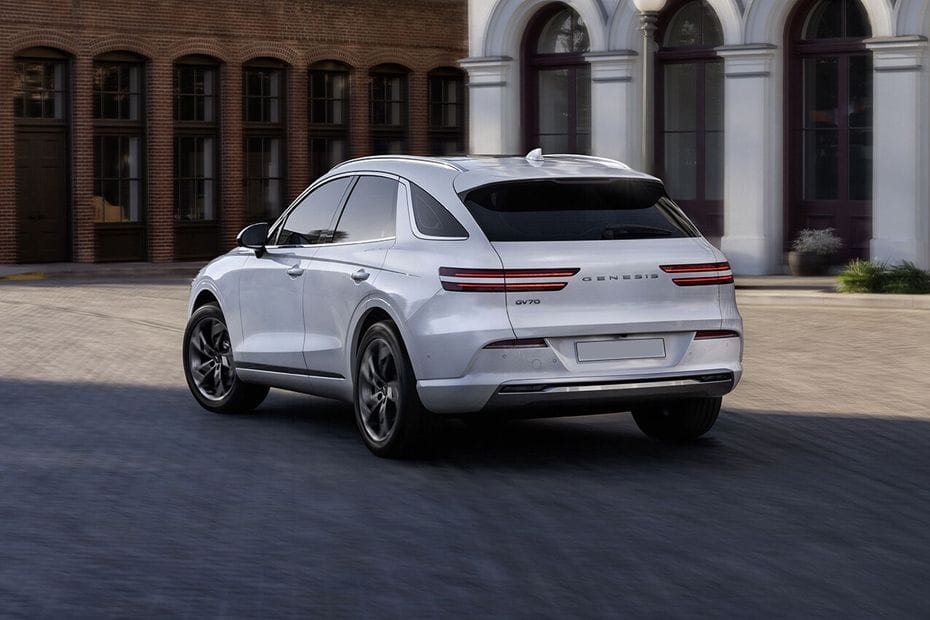 EV GV 70 Rear angle view