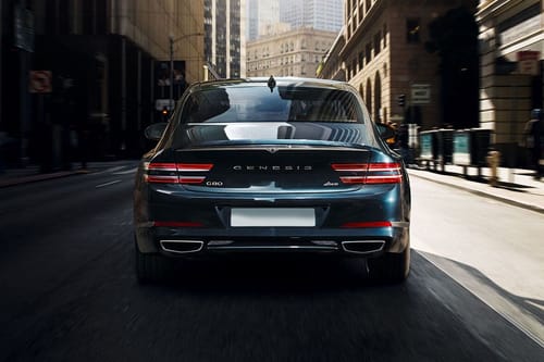 Full Rear View of Genesis G80