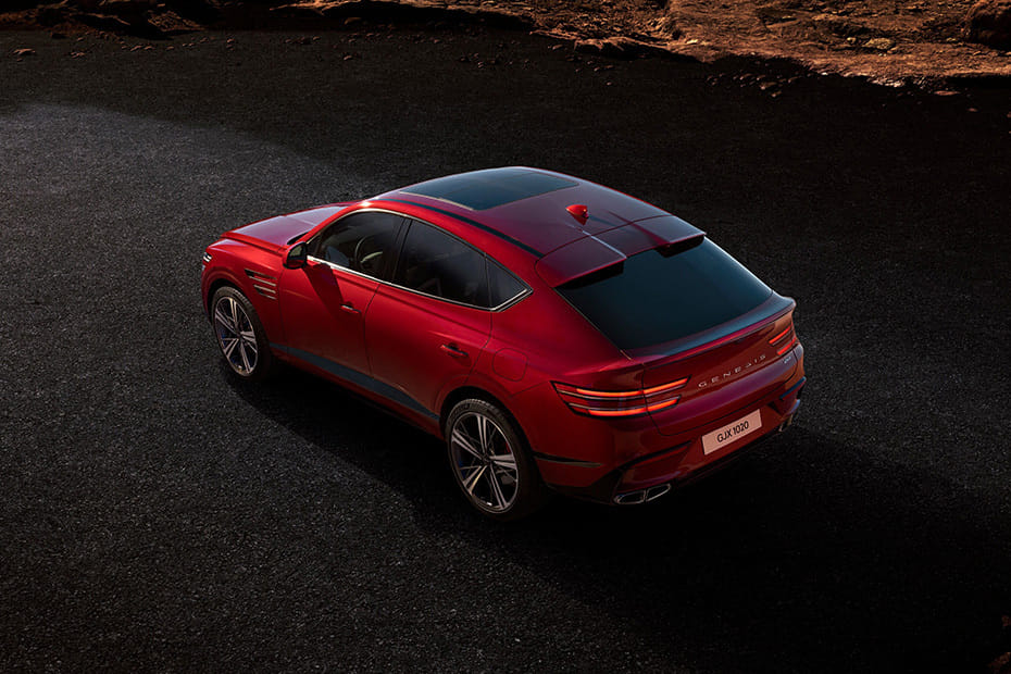 Rear Cross Side View of Genesis GV80 Coupe