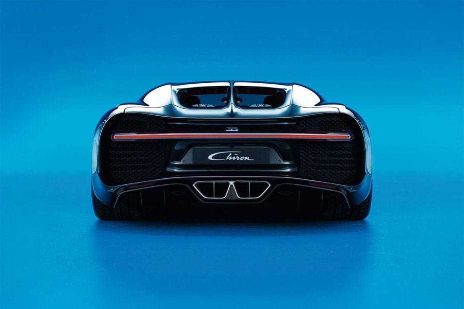 Full Rear View of Bugatti Chiron