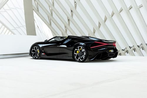 Rear Cross Side View of Bugatti Mistral