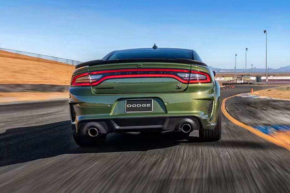 Full Rear View of Dodge Charger