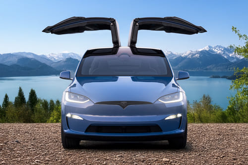 Full Front View of Model X