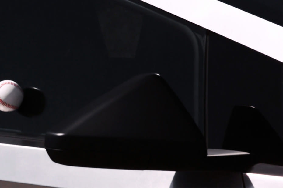 Tesla Cybertruck Drivers Side Mirror Front Angle