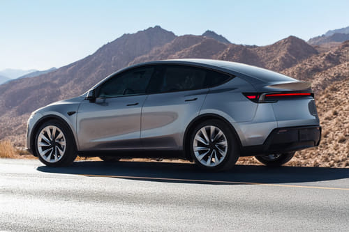 Rear Cross View of Tesla Model Y