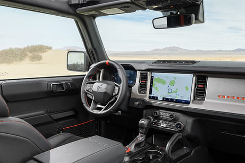 Dashboard View of Bronco Raptor