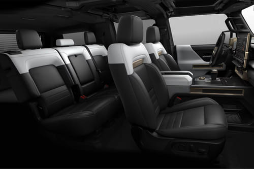 GMC Hummer EV Pickup Front And Rear Seats Together