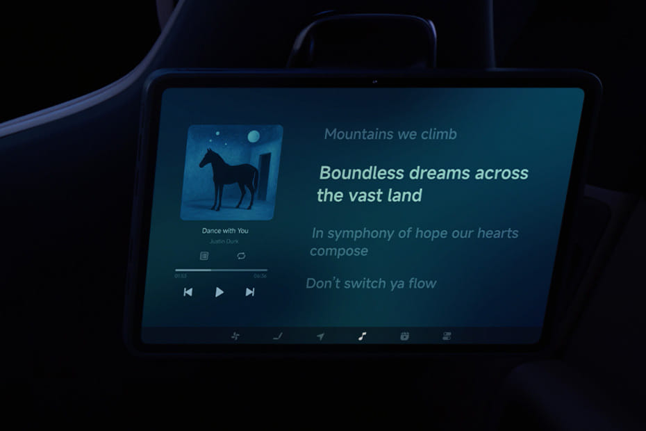 Rear Seat Entertainment of شاومي واي يو 7
