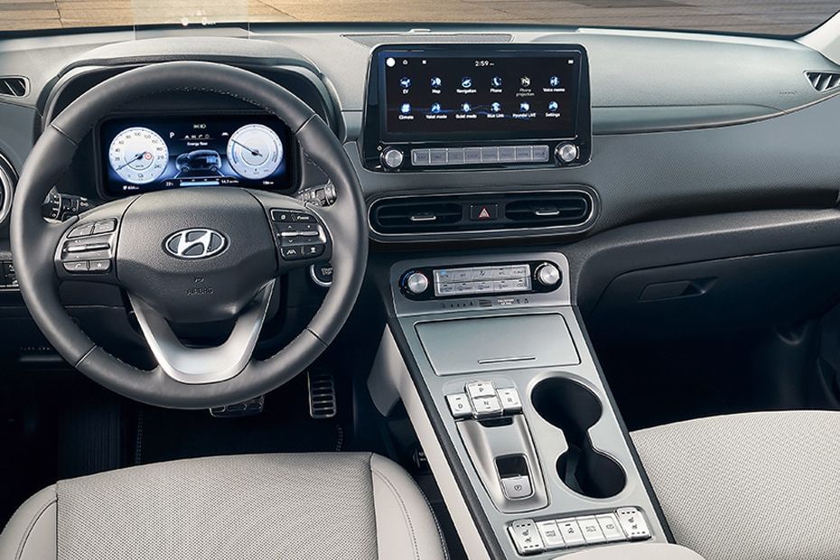 Dashboard View of Kona Electric