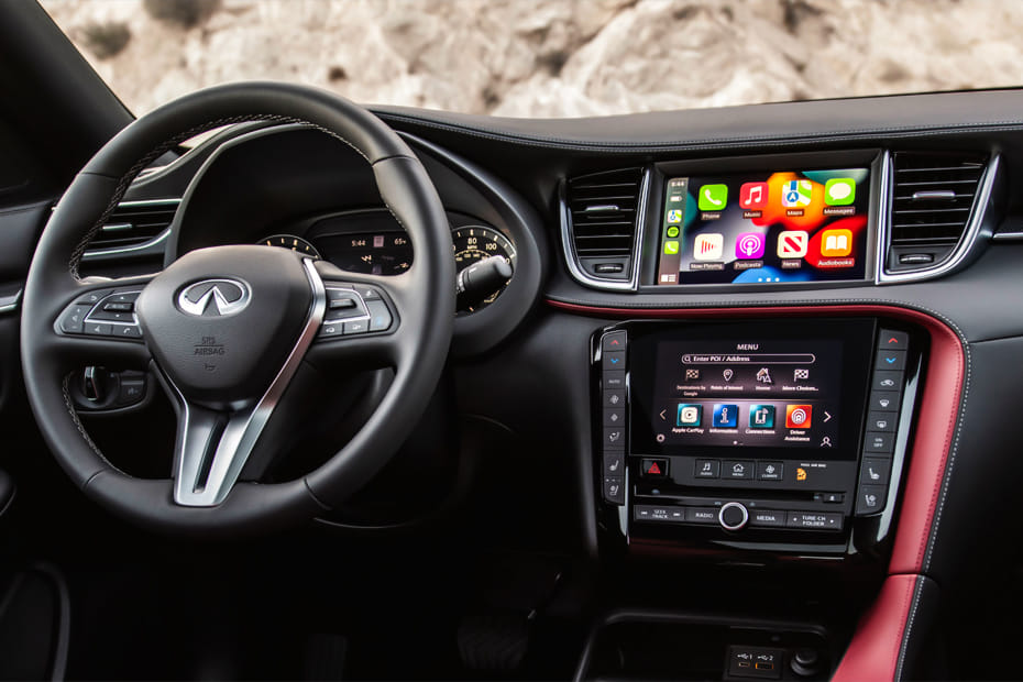 Dashboard View of QX50
