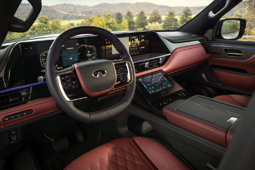 Dashboard View of QX80