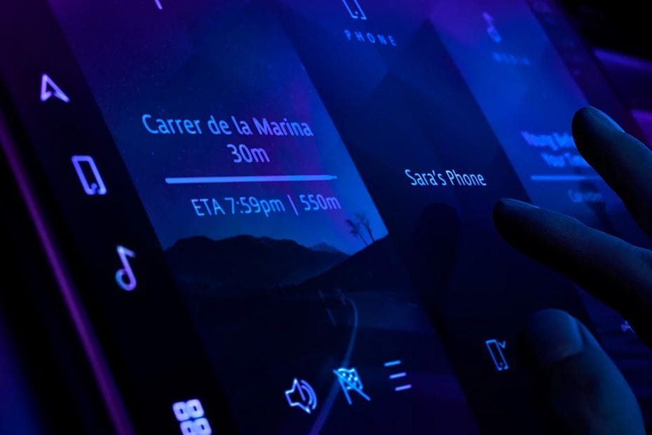 I-Pace touch screen