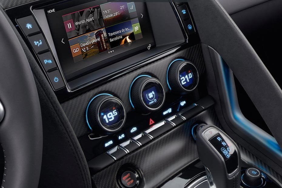 Front AC Controls of Jaguar F-Type