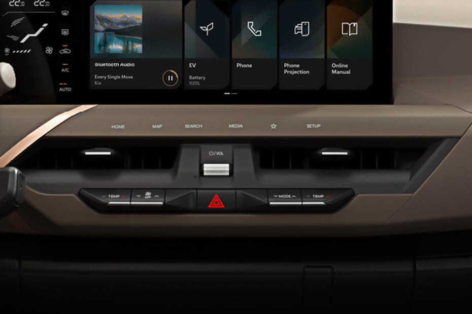 Front AC Controls of كيا EV5