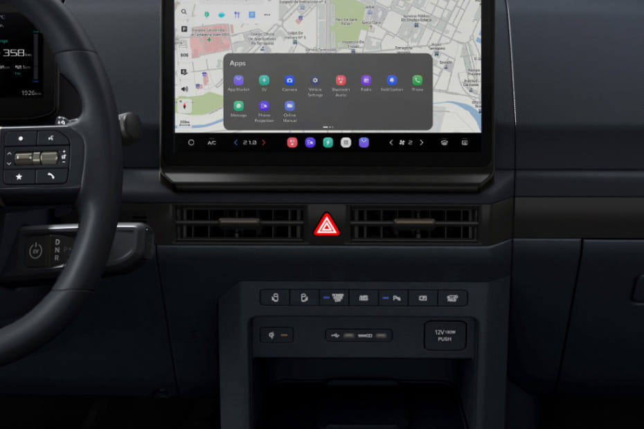 Front AC Controls of KIA PV5