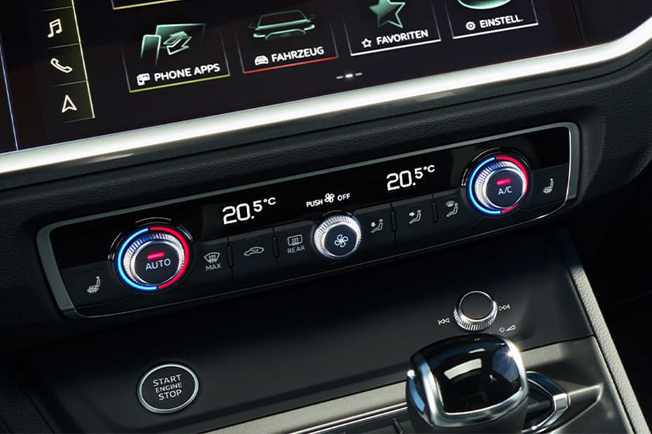 Front AC Controls of Audi Q3 Sportback