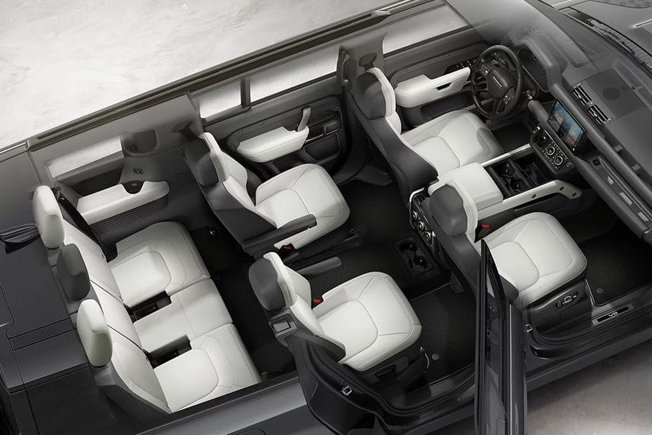 Land Rover Defender Front And Rear Seats Together