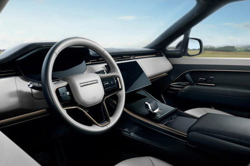 Dashboard View of Range Rover Sport