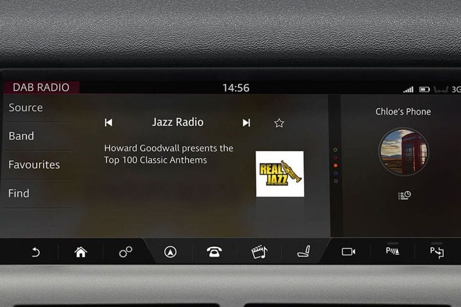 Discovery Sport touch screen