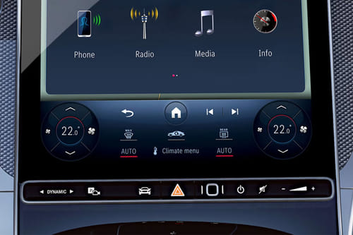 Front AC Controls of مرسيدس بنز جي إل سي-كلاس كوبيه