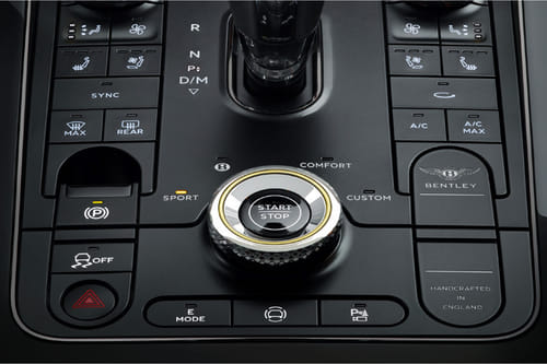 Center Controls of Bentley Continental GT