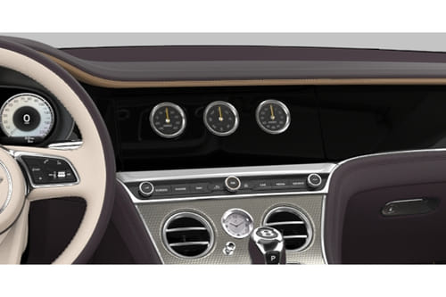 clock in Bentley Continental GTC