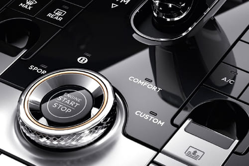Center Controls of Bentley Flying Spur