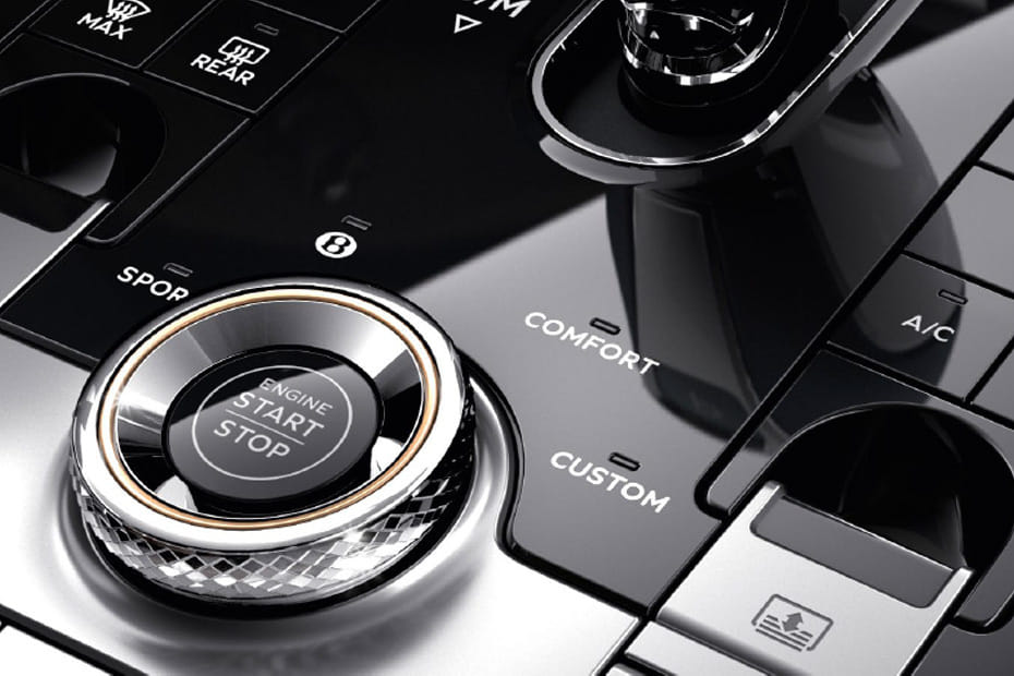 Center Controls of Bentley Flying Spur