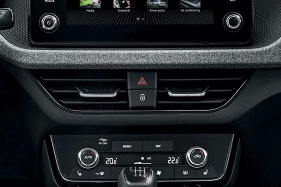 Front AC Controls of Skoda Kamiq