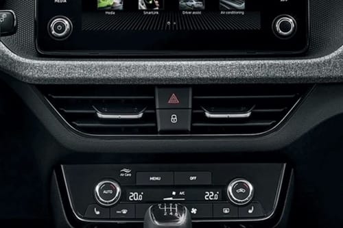 Front AC Controls of Skoda Kamiq