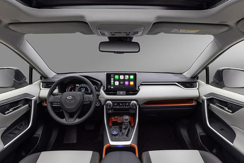 Dashboard View of RAV4  2021-2025