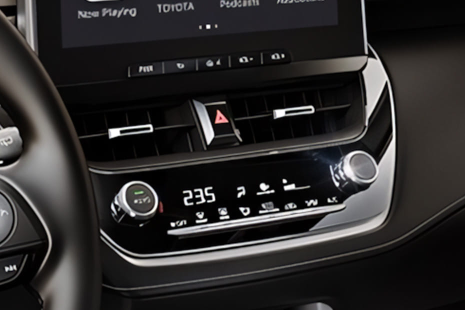 Front AC Controls of Toyota Corolla Cross