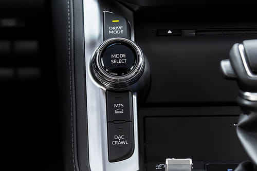 Center Controls of Toyota Land Cruiser HEV MAX 
