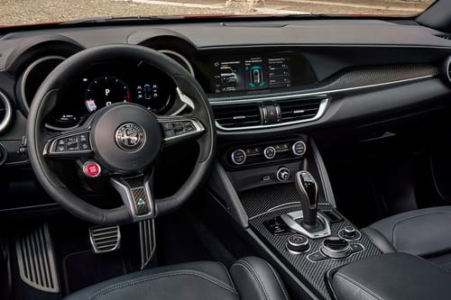 Dashboard View of Stelvio Quadrifoglio