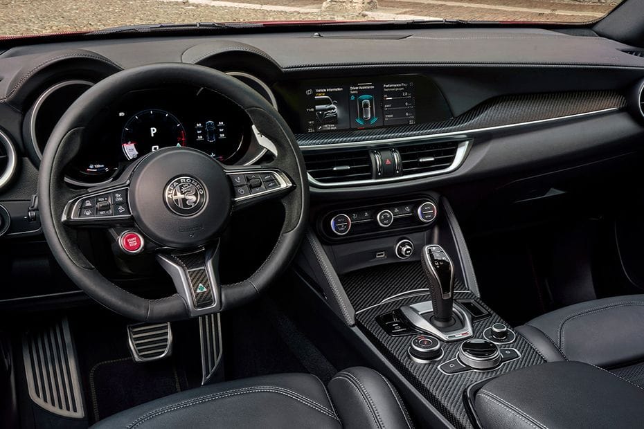 Dashboard View of Stelvio Quadrifoglio