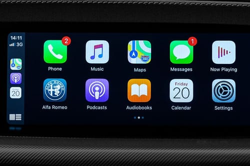 Stelvio Quadrifoglio touch screen